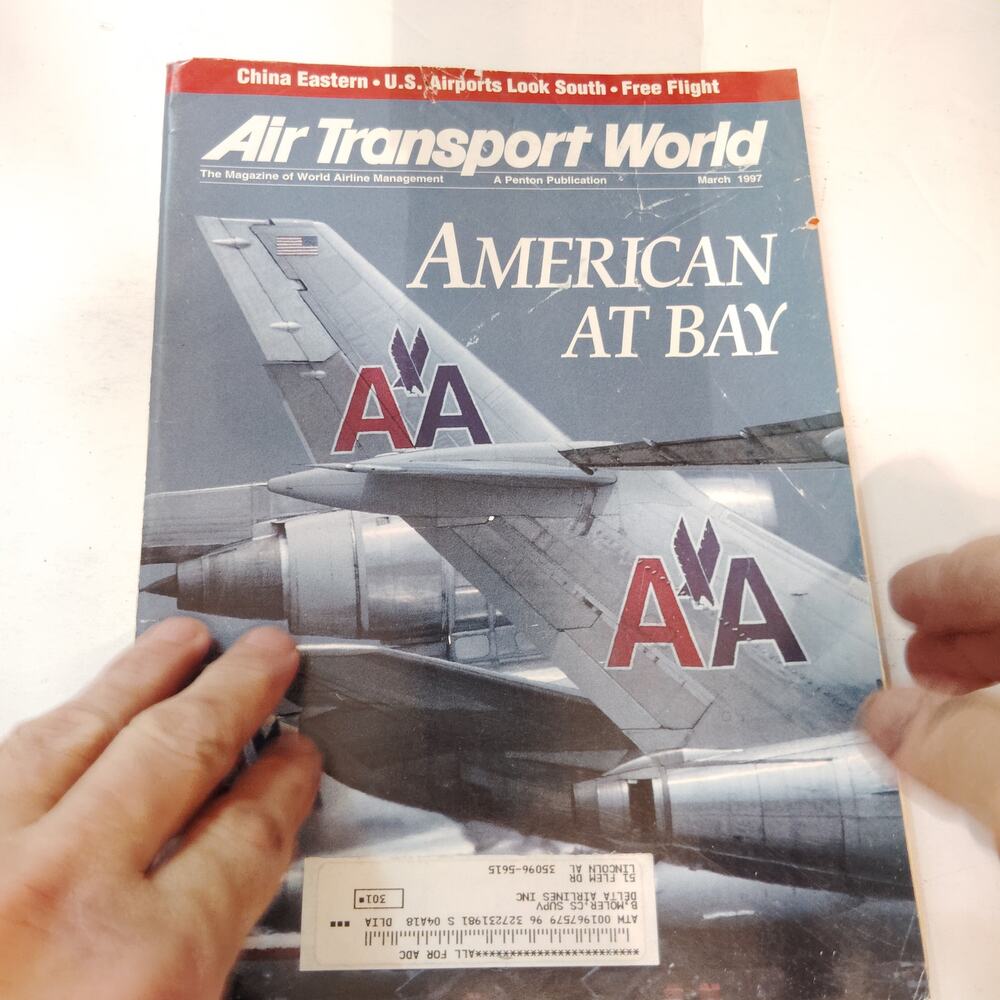 American At Bay: Air Transport World March 1997 Magazine - Vintage Aviation